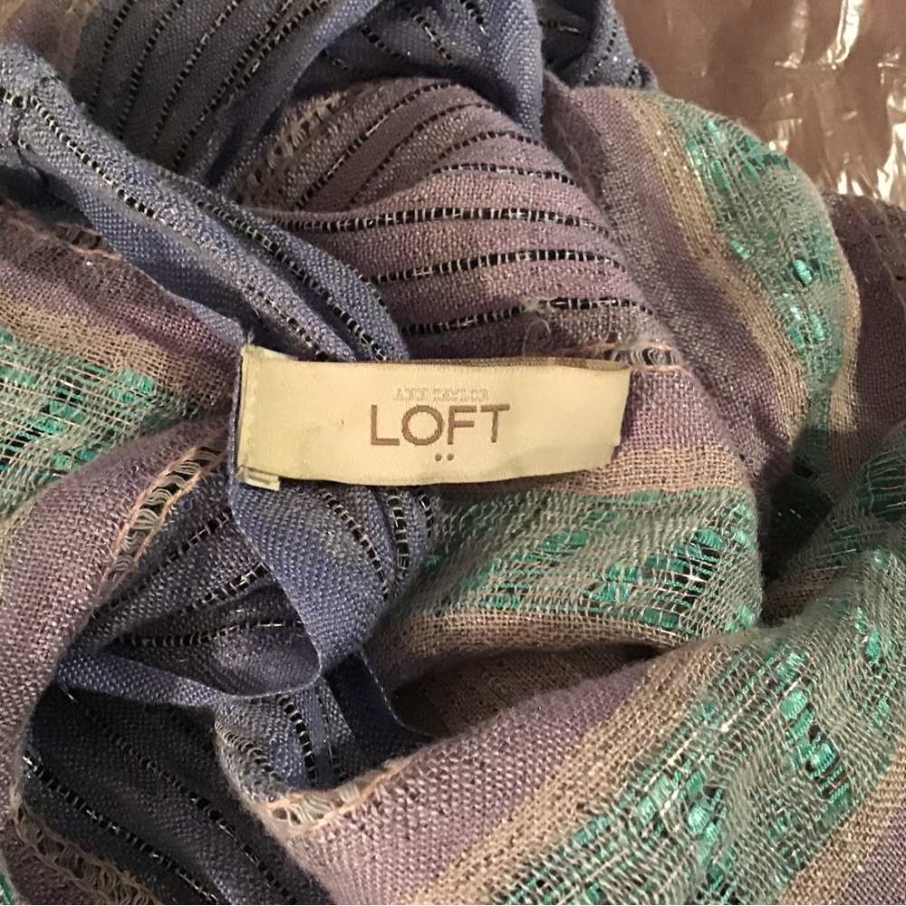 Loft Metallic Infinity Scarf